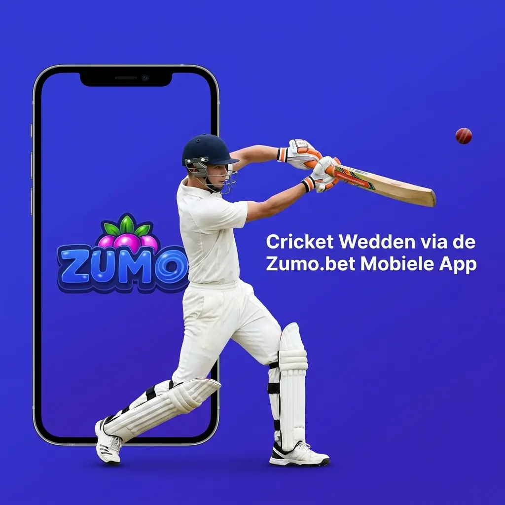 Zumo.bet mobiele app voor cricket weddenschappen op Android en iOS met live odds en pushmeldingen
