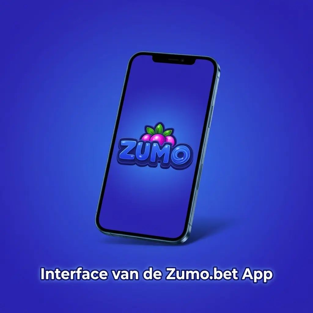 Zumo.bet app interface met grote knoppen, overzichtelijke navigatie en snelle toegang tot casino en sportweddenschappen