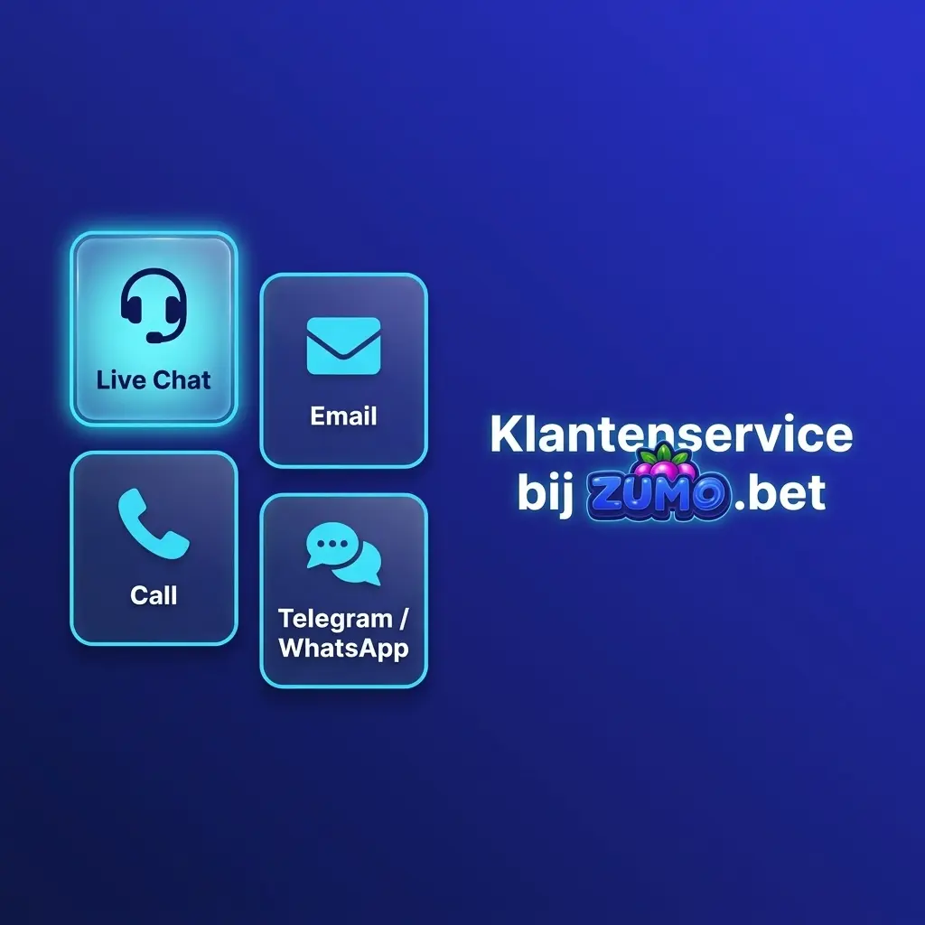 Zumo.bet klantenservice Nederland – live chat, e-mail en FAQ beschikbaar voor spelers