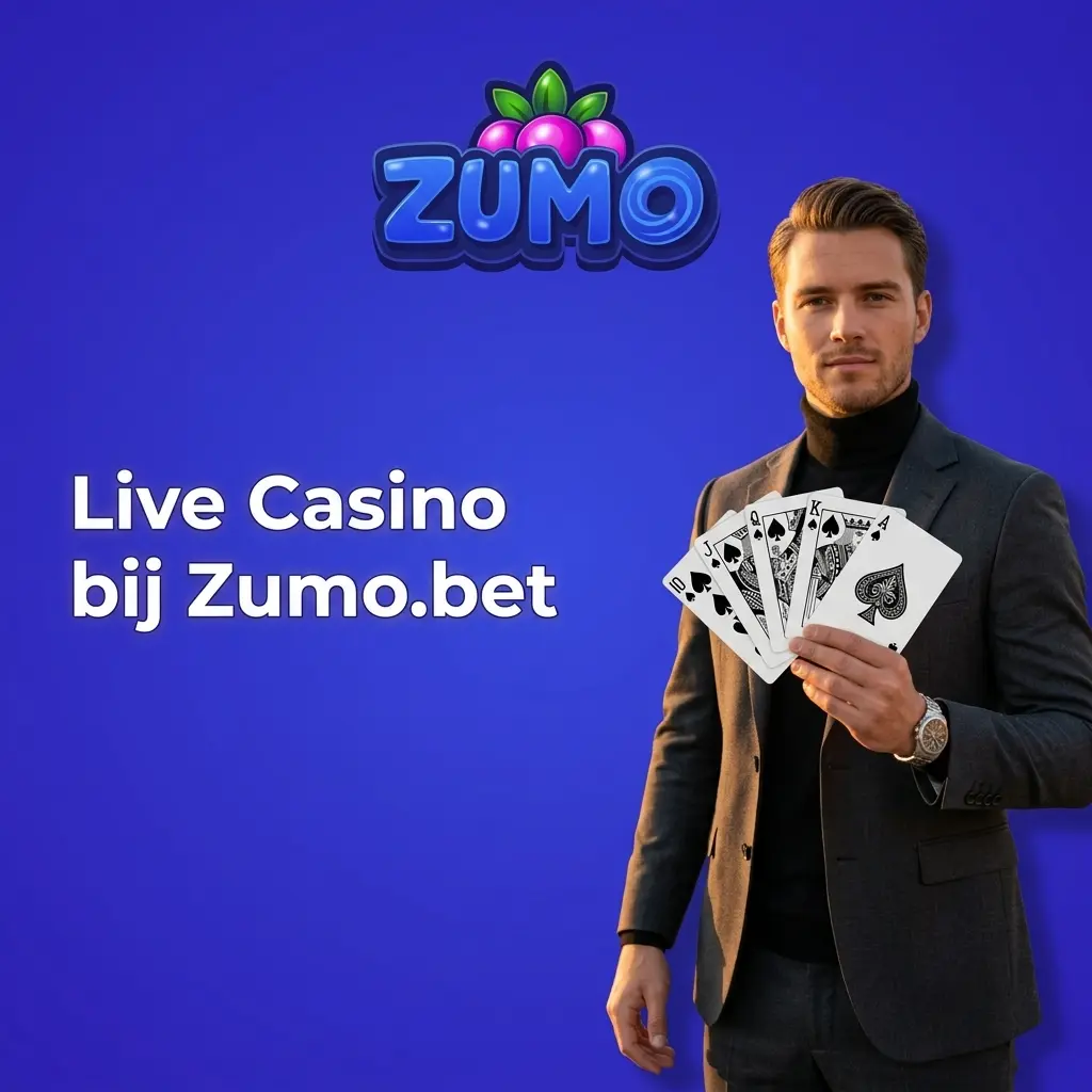 Live casino bij Zumo.bet met echte dealers via HD videostream voor roulette, blackjack en baccarat