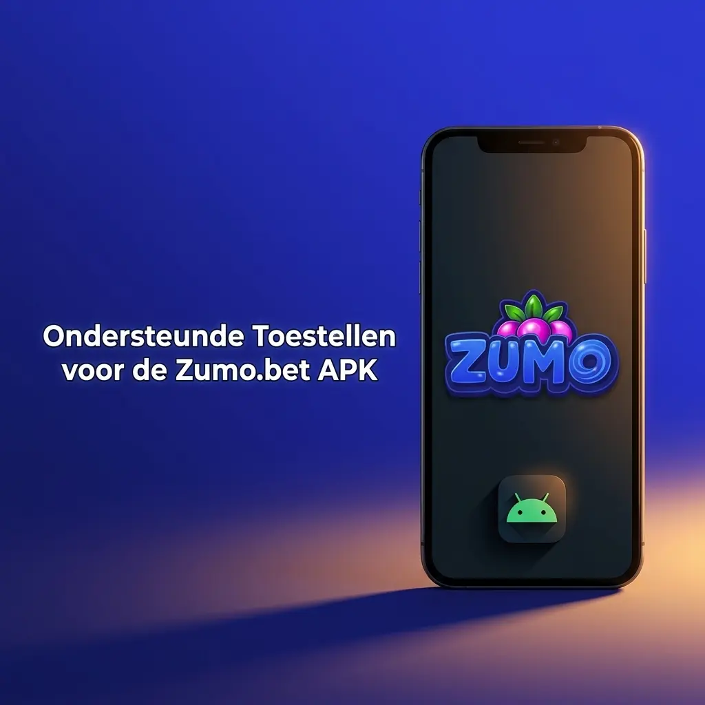 Overzicht van ondersteunde Android-toestellen voor de Zumo.bet APK, inclusief Samsung, Sony en Xiaomi modellen.