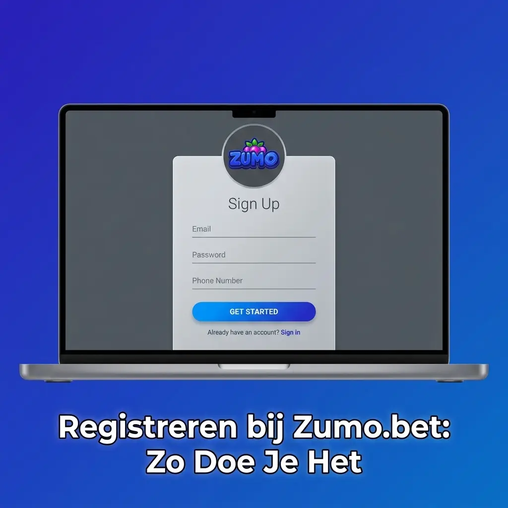 Stap-voor-stap registratieproces bij Zumo.bet met aanmeldformulier en accountinstellingen