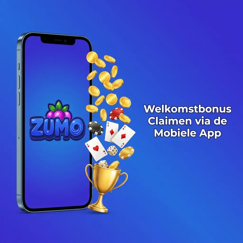 Welkomstbonus claimen via Zumo.bet mobiele app in eenvoudige stappen op smartphone